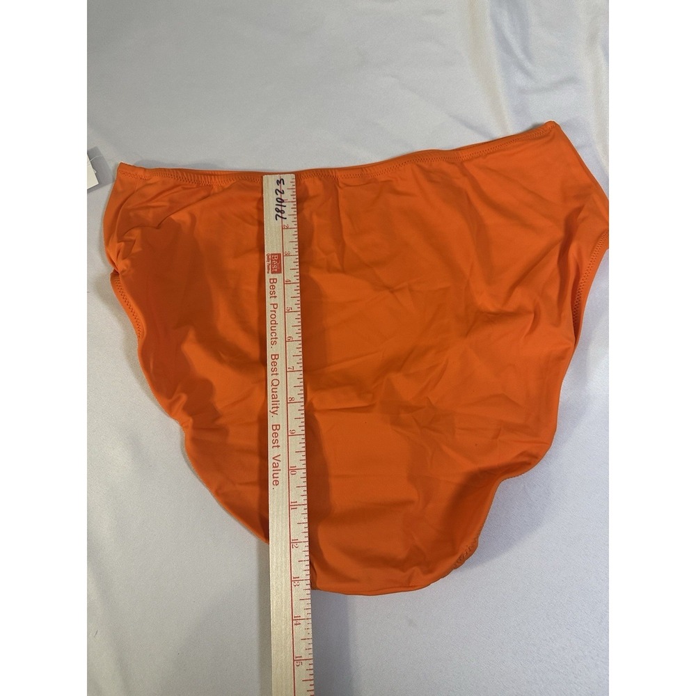 Amazon Essentials Orange Bikini Bottom XXL‎ Women's High Waist Swim Bottom